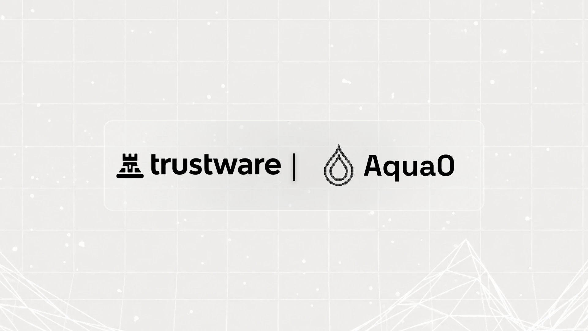 Trustware and Aqua0 partnership announcement